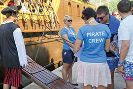 Astellas Pharma Poland pirate-themed trip