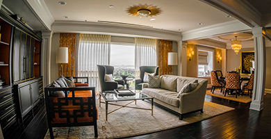 The historic Claremont Club & Spa boasts a number of memorable spaces, including the Presidential Suite
