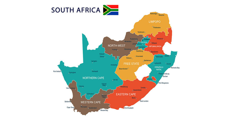 South Africa map