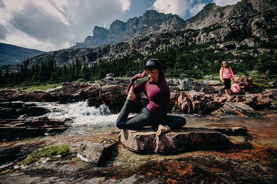 Incentive groups can take their Alberta experience to a higher level with a heli-yoga outing.