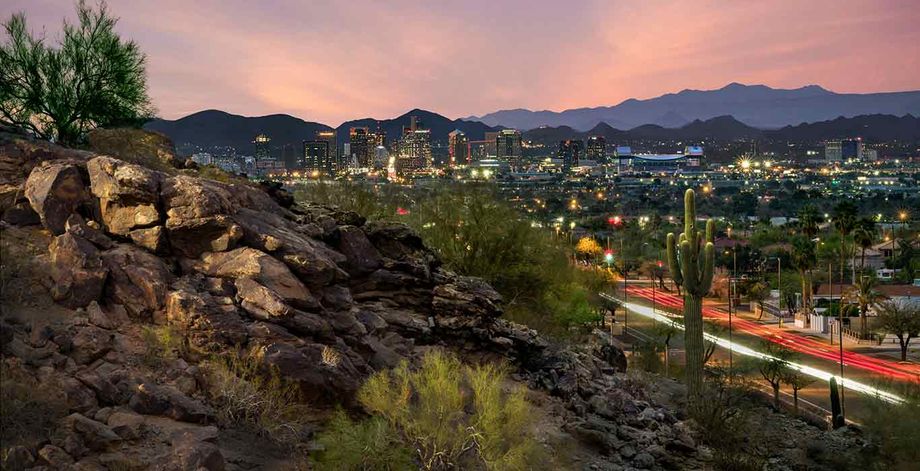The Phoenix Skyline from South Mountain Park