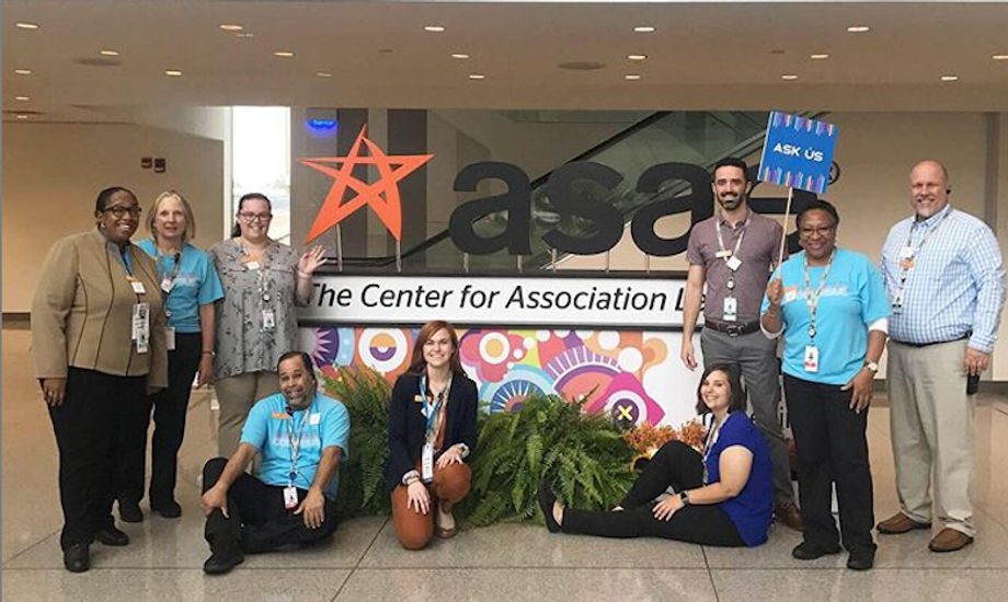 ASAE Annual Meeting volunteers and staff at the Greater Columbus Convention Center