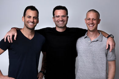 Bizzabo founders (L-R) Alon Alroy, Eran Ben-Shushan and Boaz Katz