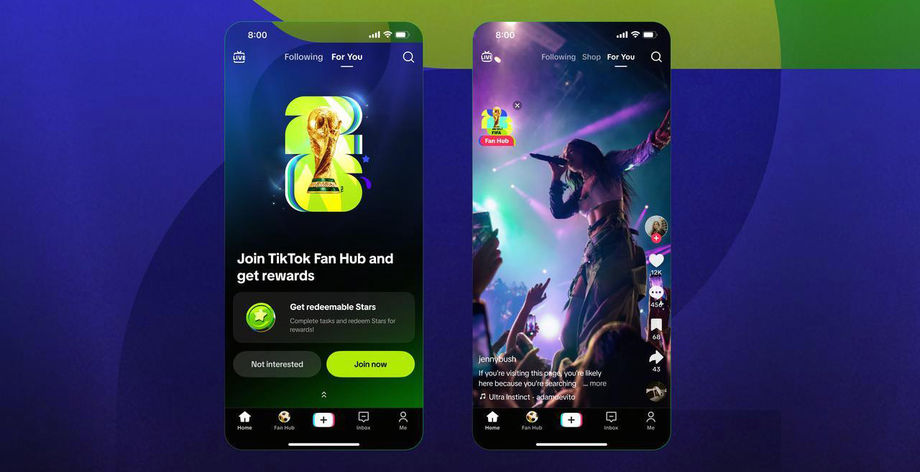 TikTok Pro Events screen shots