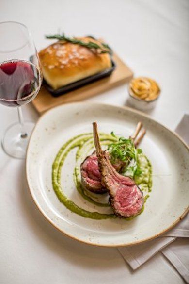 On the menu at AG: Australian lamb loin
