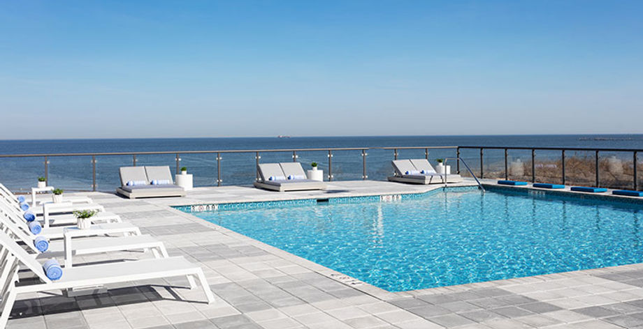 Poolside at the Delta Hotels Virginia Beach Bayfront Suites