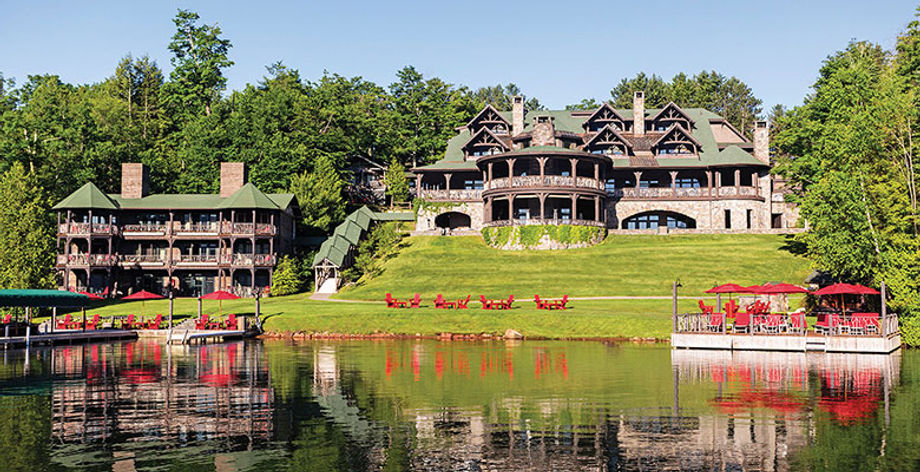 Exterior of the Lake Placid Lodge