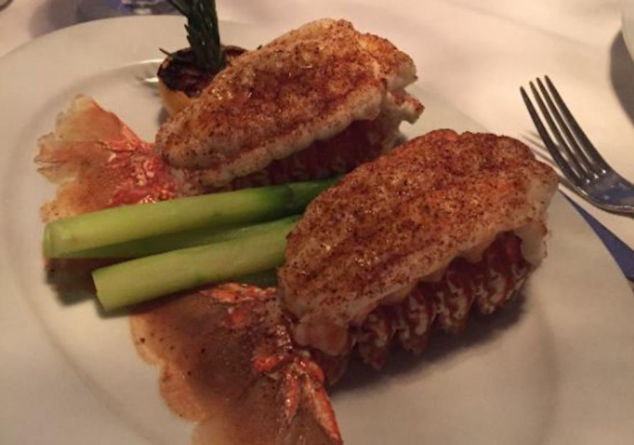 Twin lobster tails at Ocean Prime