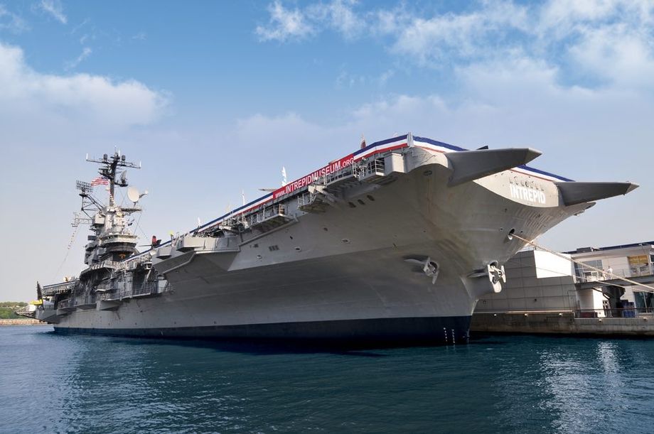 The USS Intrepid served in World War II and the Vietnam War.