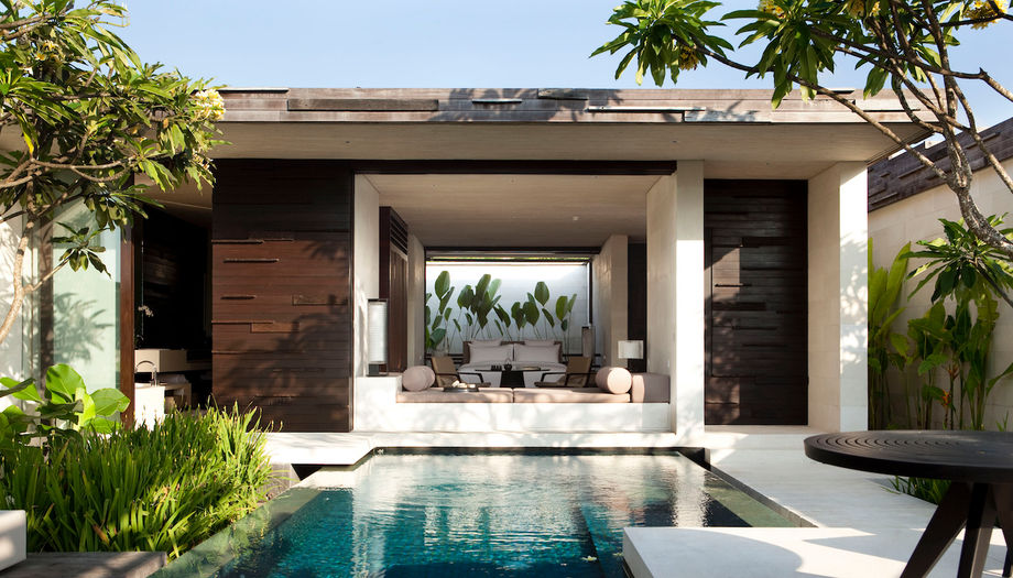 Bamboo ceilings in the villas increase air flow and cut back on the need for air conditioning.