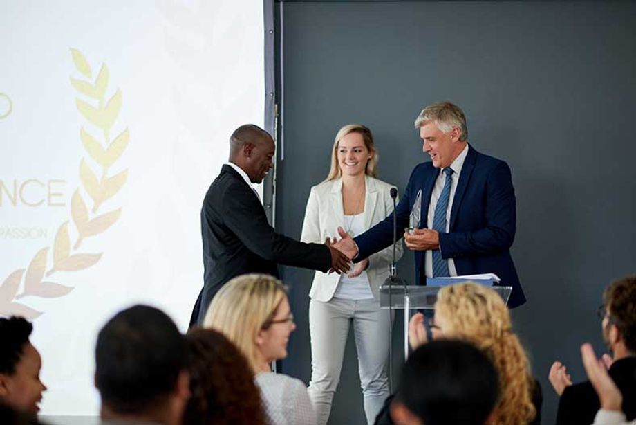 The presentation of the award itself is one of the most powerful moments of communication.
