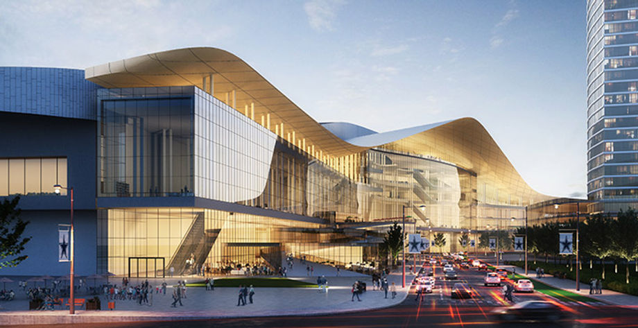 Here's what the new convention center in Dallas might look like.