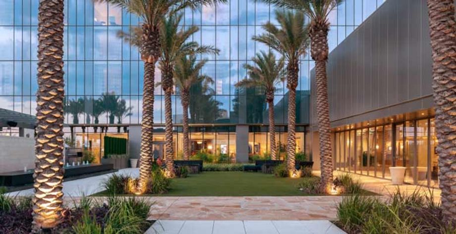 The Palm Court at the Fairmont Austin Hotel