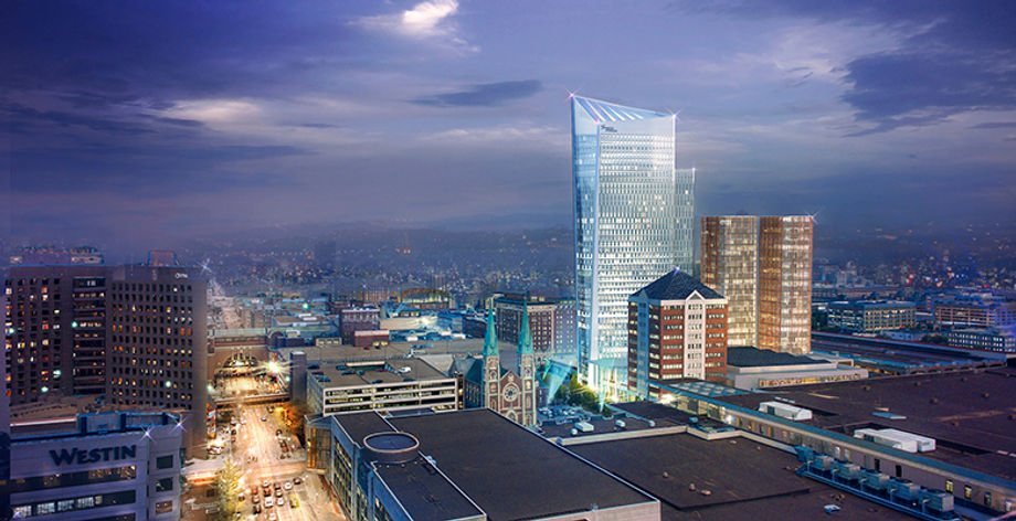Rendering of the Signia Hilton Indianapolis