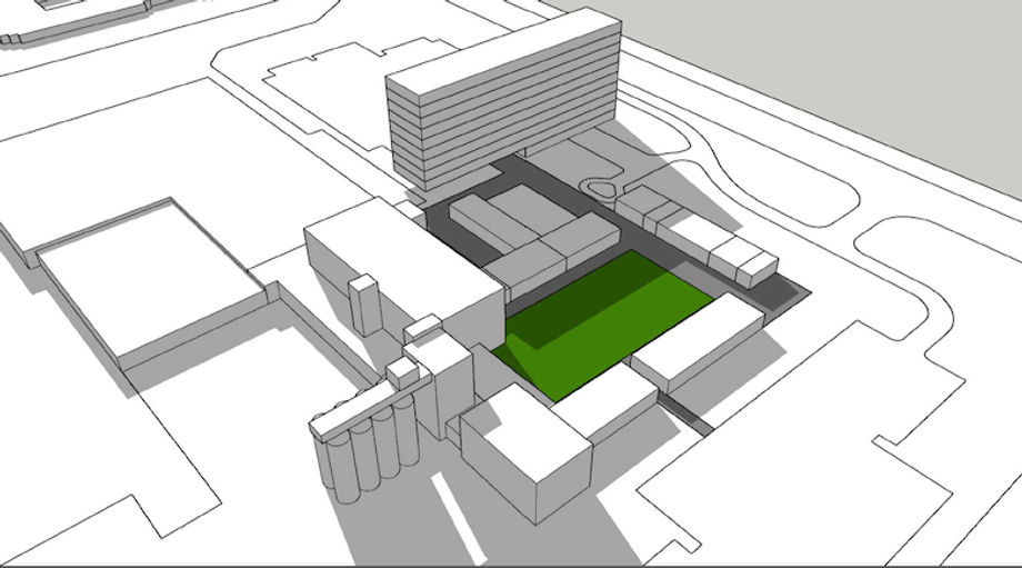 An early rendering of the proposed Yuengling hotel in Tampa
