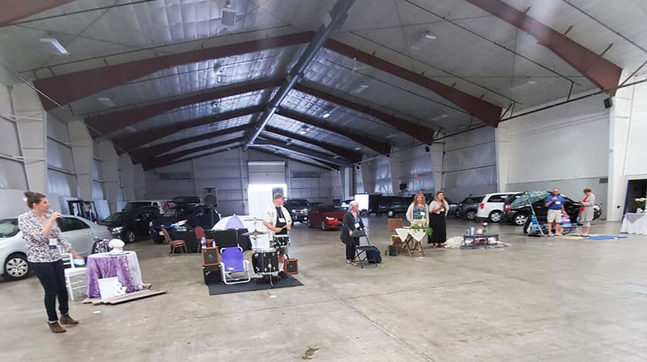 Each member of the FVEPA had a six-foot-by-six-foot floor space during the organization's June Social.