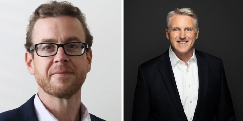 Jon Gray, principal, Rockport Analytics; and Chuck Bauman, CEO of INSPIRE Event Solutions