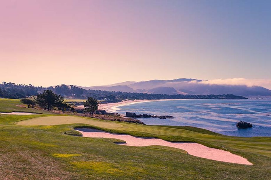pebble beach golf in Monterey 