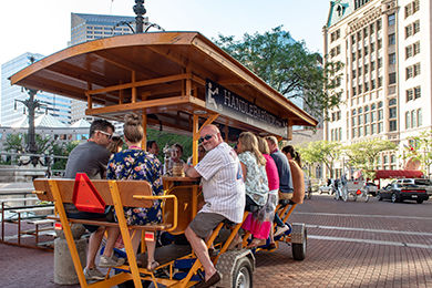 A mobile pub was one of the outings attendees of this year's MPI WEC enjoyed in Indianapolis
