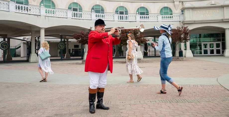 Churchill Downs bugler Kentucky Derby Museum.  