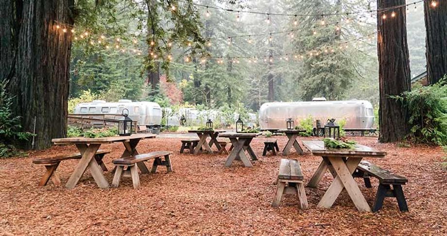 Loews' rustic Camp CD program was held at AutoCamp Russian River in California's Sonoma County.