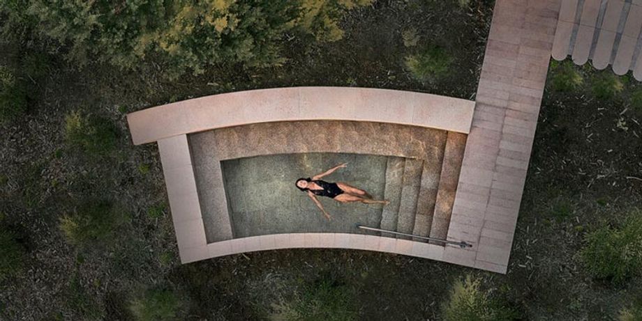 One of the pools at the Alba Thermal Spa, photograph courtesy of the spa.