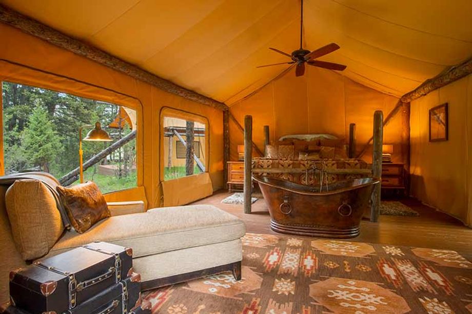 paws up glamping tent Stuart Thurlkill