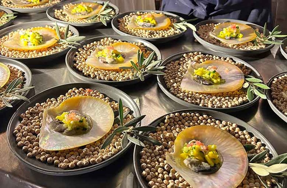Appetizers served in Rainforest Grove
