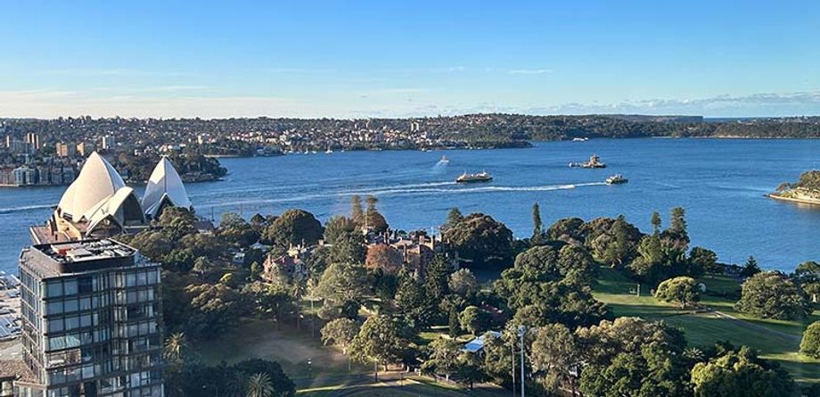 The view from the InterContinental Sydney
