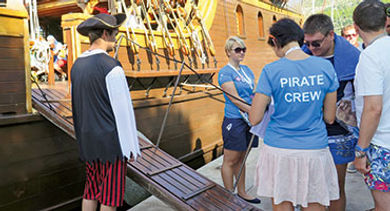 Astellas Pharma Poland pirate-themed trip