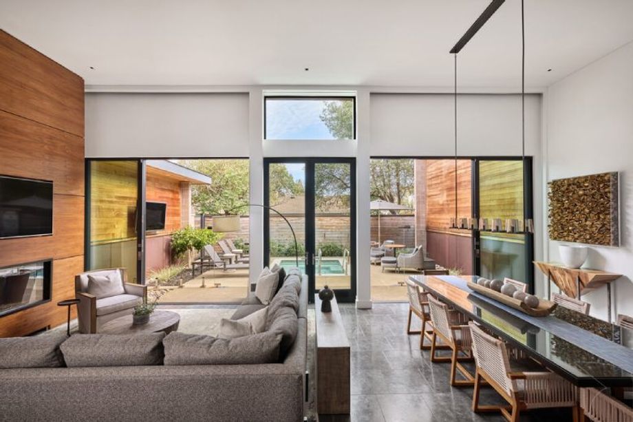 The property includes three luxury villas that be combined or booked separately.