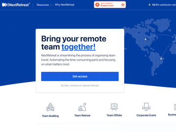 STARTUP STAGE: NextRetreat streamlines organizing team travel STARTUP STAGE: NextRetreat streamlines organizing team travel