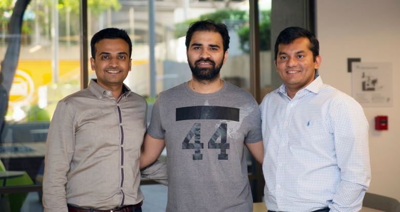 Founders Jigar Shah, Paresh Jain and Parin Shah