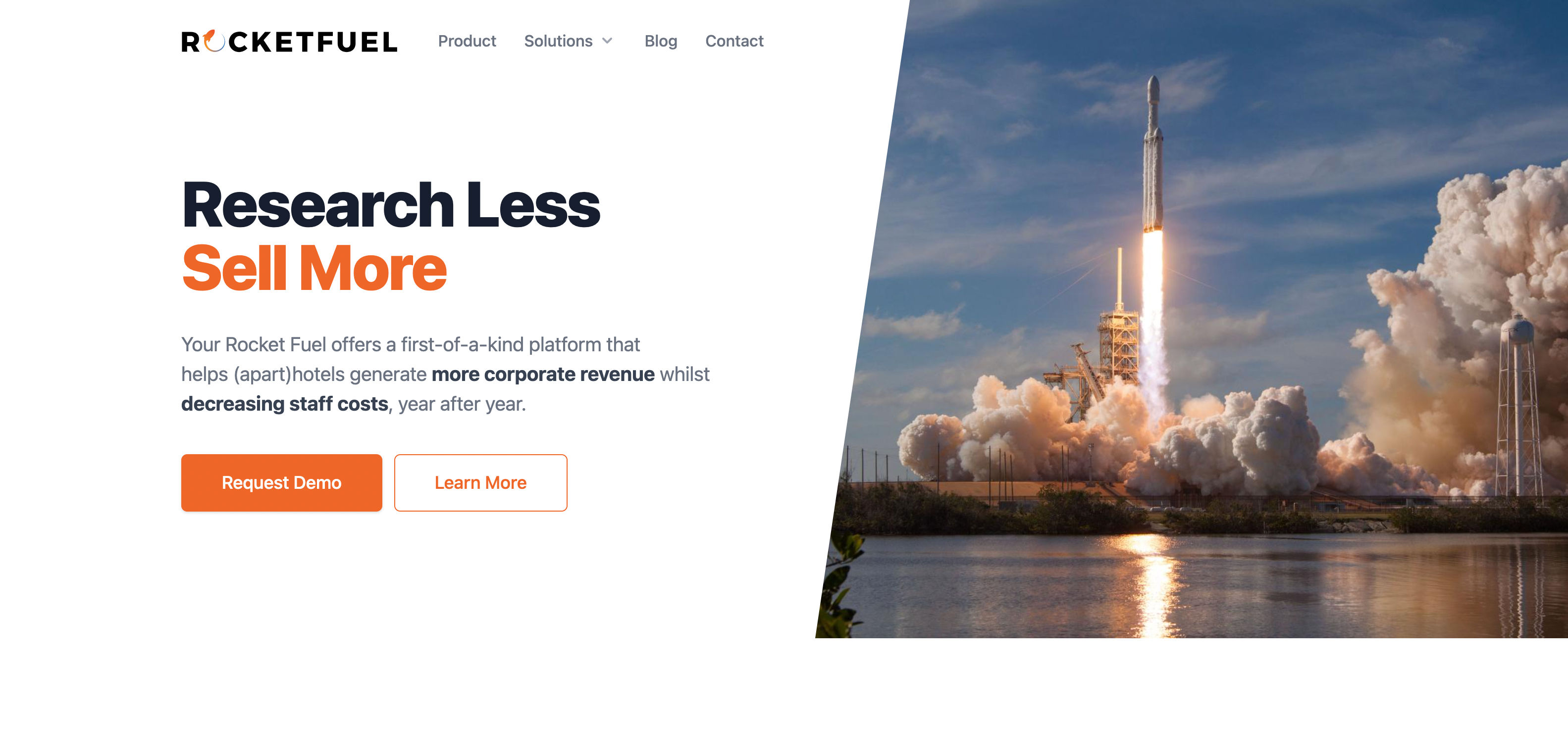 STARTUP STAGE: Your Rocket Fuel helps hotel sales teams generate corporate revenue