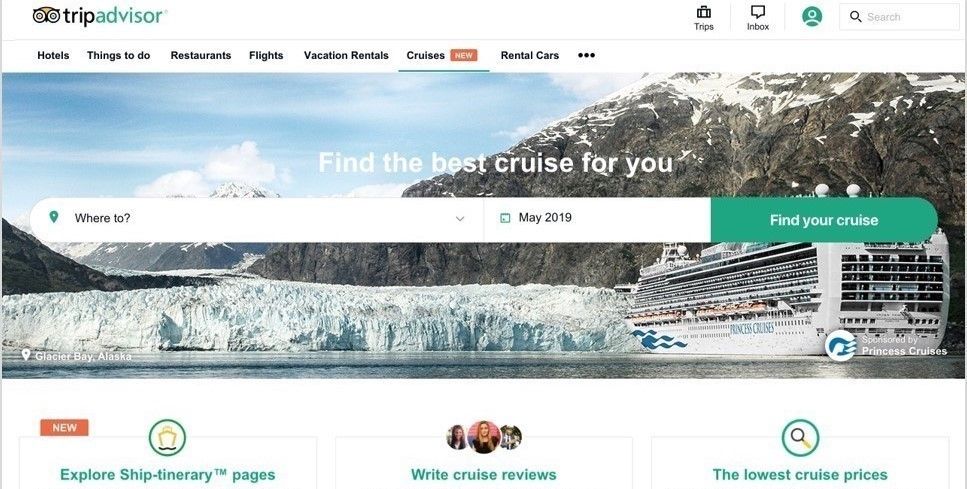 TripAdvisor new cruise review price comparison site2