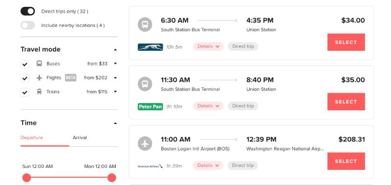 Kayak, Wanderu expand transportation offerings through new partnership
