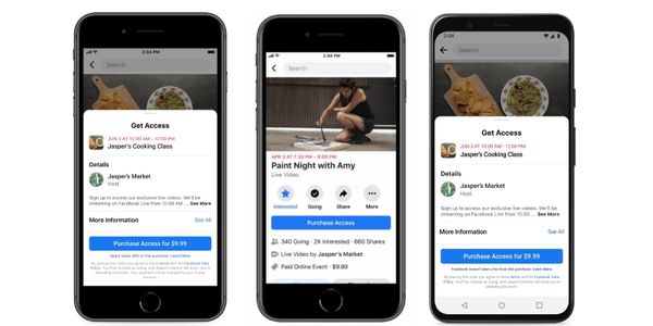 Facebook lets activity providers take bookings for virtual events