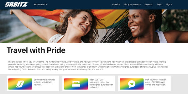 Orbitz launches microsite geared toward LGBTQ travelers