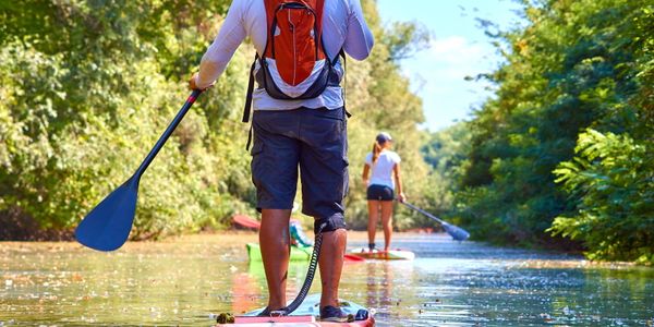 paddle-boarding