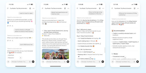 TourRadar launches ‘AI Discovery’ ChatGPT, Instagram, MCP integrations