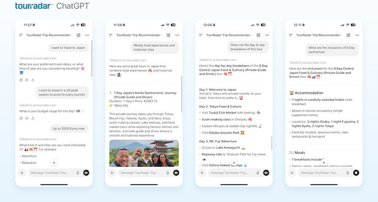 TourRadar launches ‘AI Discovery’ ChatGPT, Instagram, MCP integrations