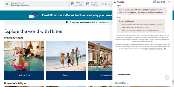 Hilton rolls out AI trip-planning tool | PhocusWire