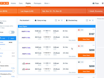 Kayak update baggage fees branded fares Kayak update baggage fees branded fares