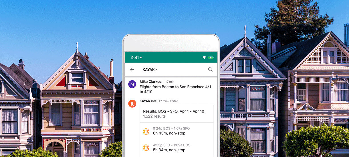 Kayak Google Hangouts Chat bot