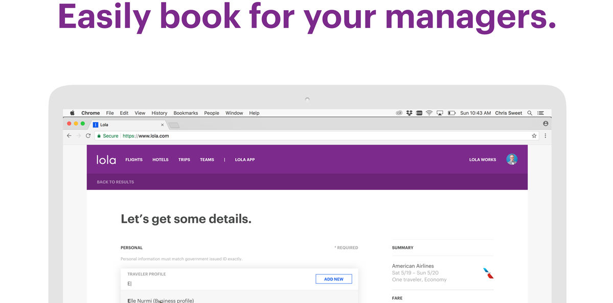 Lola adds desktop book on behalf