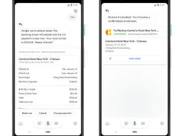 Google Assistant hotel booking flight check-in Google Assistant hotel booking flight check-in