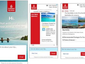  alt='Emirates Vacations puts AI-powered chatbot directly into ads'  Title='Emirates Vacations puts AI-powered chatbot directly into ads' 