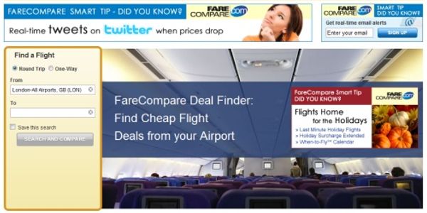 Maybe FareCompare will beat Bing-Farecast to Europe?