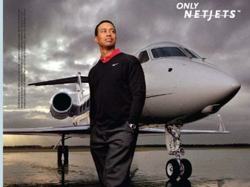 Tiger Woods, Lee Westwood, Ernie Els - top golfers love private jet portals and travel tech