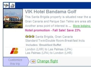 Build-your-own package holiday on Thomas Cook and you actually go with Expedia